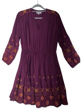 World Market Embroidered Dress Boho Festival